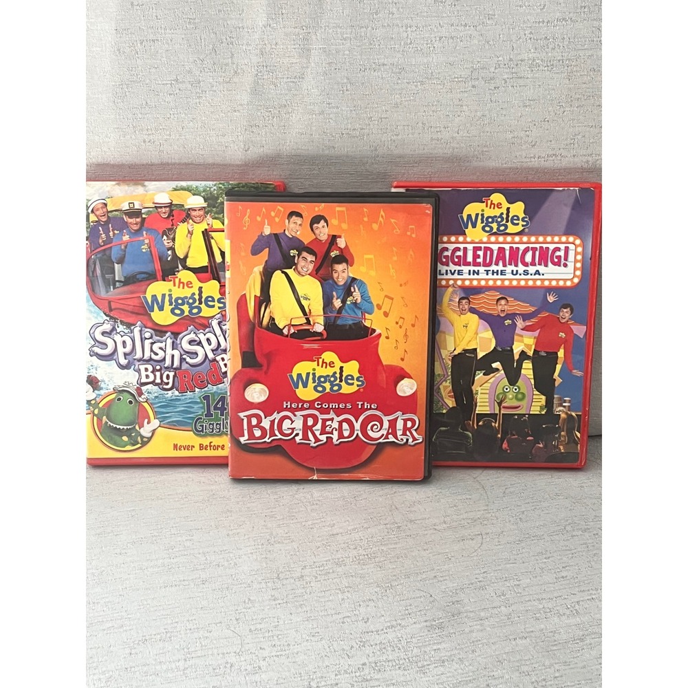 The Wiggles DVD Lot Big Red Car Splish Splash Big Red Boat Wiggledancing Live